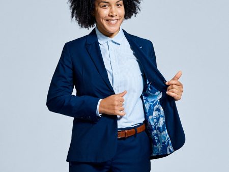 The Georgie Navy Suit Blazer Cheap