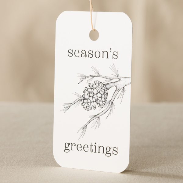 Season s Greetings Gift Tag - 10 Pack For Cheap