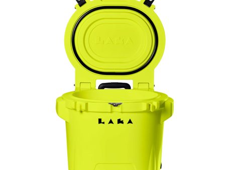 LAKA Coolers 30 Qt Cooler w Telescoping Handle  Wheels - Yellow [1087] Online